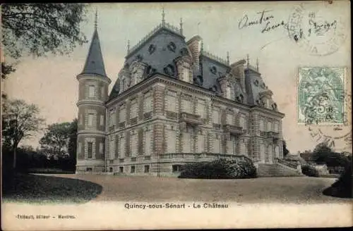 Ak Quincy sous Sénart Essonne, Le Chateau
