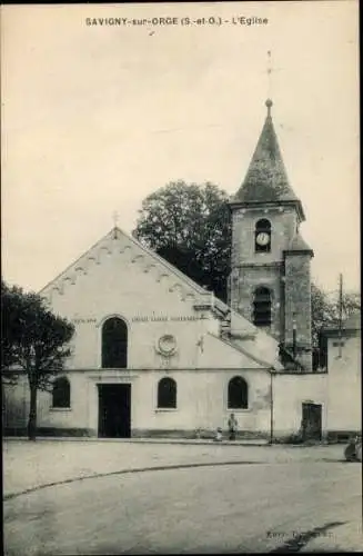 Ak Savigny sur Orge Essonne, Kirche