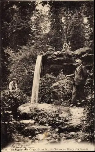 Ak Savigny sur Orge Essonne, Château de Sillery, La Cascade