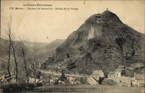 Ak Murat Cantal, Rocher de Bonnevie, Statue de la Vierge