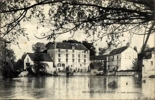 Ak Bords du Loiret Loiret, Les Moulins