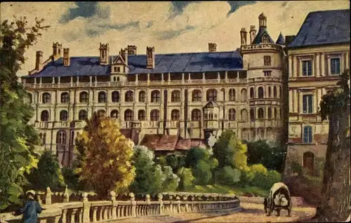 Künstler Ak Blois Loir-et-Cher, Chateau de Blois