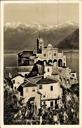 Ak Locarno Kanton Tessin Schweiz, Madonna del Sasso