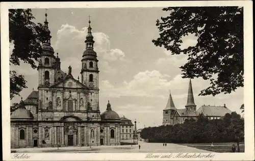 Ak Fulda in Osthessen, Dom und Michaelskirche