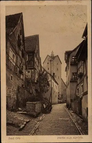 Ak Bad Orb in Hessen, Straßenpartie