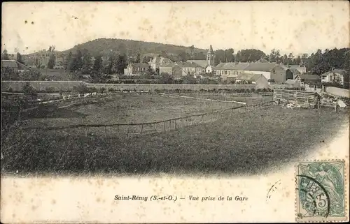 Ak Saint Rémy Yvelines, Vue prise de la Gare