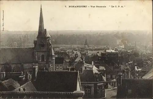Ak Nonancourt Eure, Vue Générale
