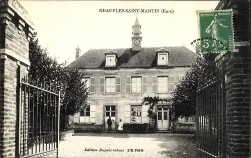 Ak Neaufles Saint Martin Eure, La Mairie