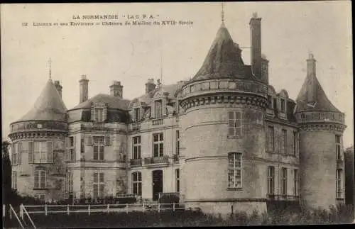 Ak Lisieux Calvados, Le Château de Mailloc