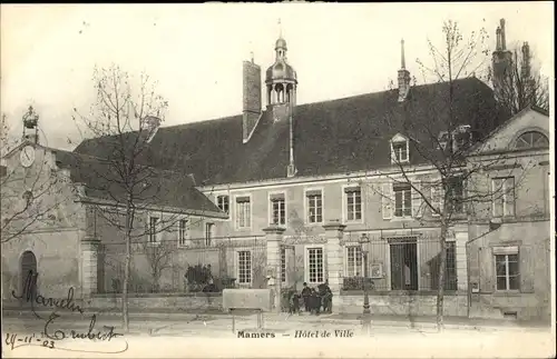 Ak Mamers Sarthe, Hôtel de Ville