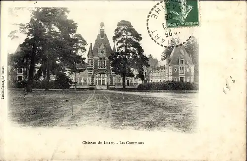 Ak Le Luart Sarthe, Le Château et les Communs