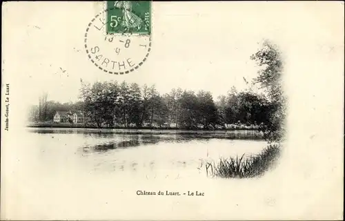 Ak Le Luart Sarthe, Le Lac du Château