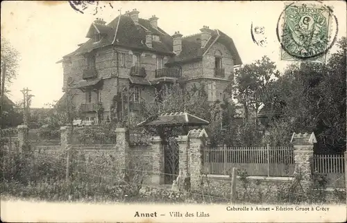 Ak Annet Seine et Marne, Villa des Lilas