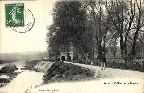 Ak Annet Seine et Marne, Vallée de la Marne