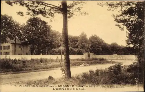 Ak Arbonne Seine et Marne, L'Entrée