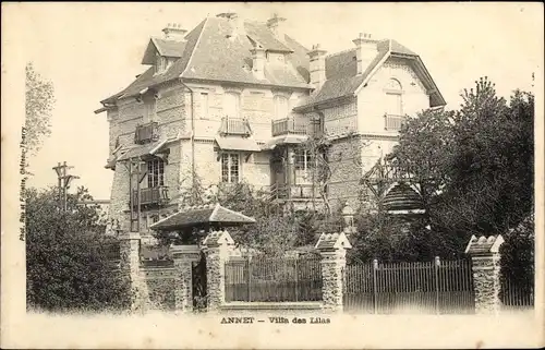 Ak Annet Seine et Marne, Villa des Lilas