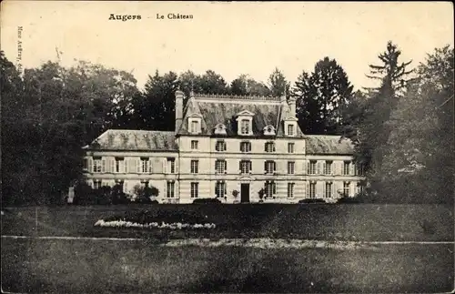 Ak Augers-en-Brie Seine et Marne, Château