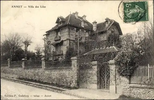 Ak Annet Seine et Marne, Villa des Lilas