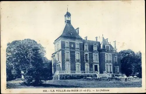 Ak La Ville du Bois Essonne, Le Chateau