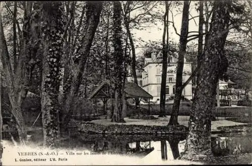 Ak Yerres Essonne, Villa sur les bords de l'Yerres