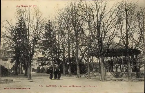 Ak Castres Tarn Okzitanien, Jardin et Kiosque de l'Eveche