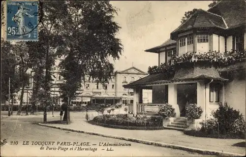 Ak Le Touquet Paris Plage Pas de Calais, L'Administration de Paris Plage et l'Hermitage