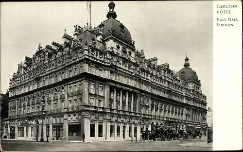 Ak London City England, Carlton Hotel, Pall Mall