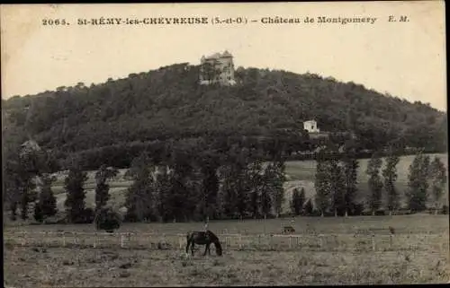 Ak Saint Rémy les Chevreuse Yvelines, Château de Montgommery