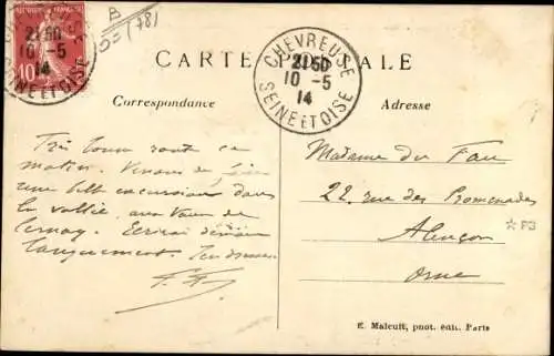 Ak Saint Rémy les Chevreuse Yvelines, Château de Montgommery