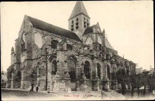 Ak Triel sur Seine Yvelines, L´Église