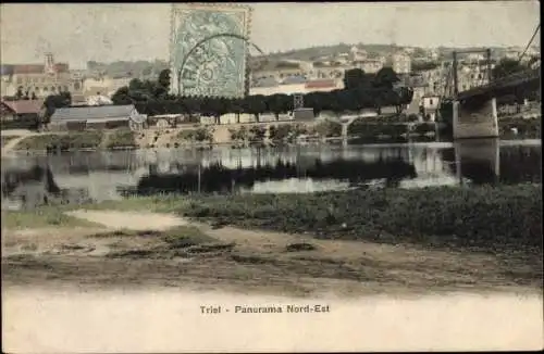 Ak Triel sur Seine Yvelines, Panorama