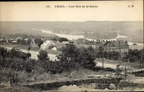 Ak Triel sur Seine Yvelines, Les Îles de la Seine