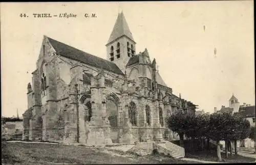 Ak Triel sur Seine Yvelines, L´Église