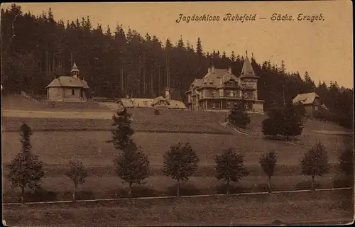 Ak Rehefeld Zaunhaus Altenberg im Erzgebirge, Jagdschloss