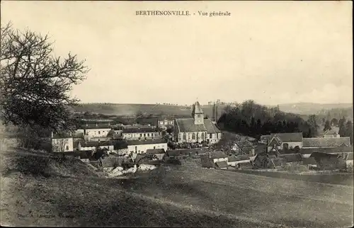 Ak Berthenonville Eure, Vue Générale