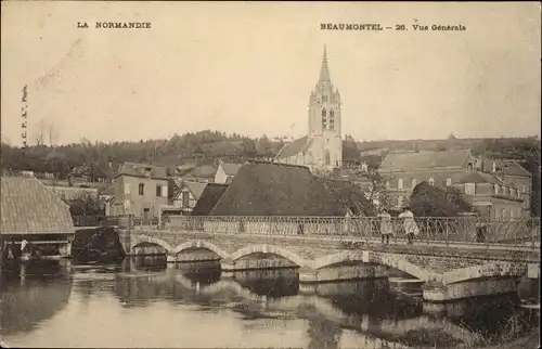 Ak Beaumontel Eure, Vue Générale