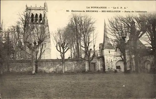 Ak Bec Hellouin Eure, Porte de l´Abbatiale