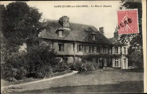 Ak Julien sur Calonne Calvados, Le Manoir