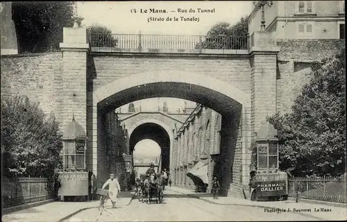 Ak Le Mans Sarthe, Rue du Tunnel