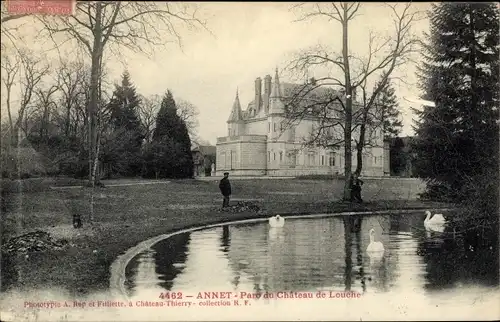 Ak Annet Seine et Marne, Parc du Château de Louche