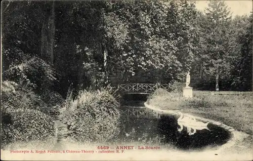 Ak Annet Seine et Marne, La Source