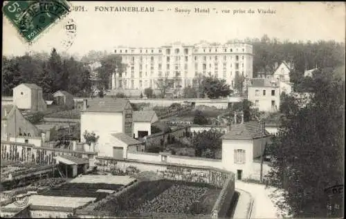 Ak Fontainebleau Seine et Marne, Savoy Hotel