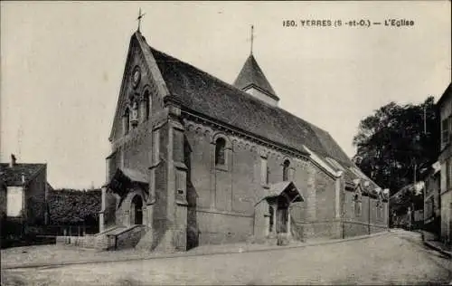 Ak Yerres Essonne, L'Eglise