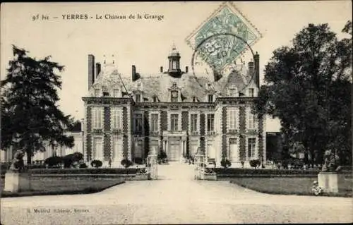 Ak Yerres Essonne, Le Chateau de la Grange