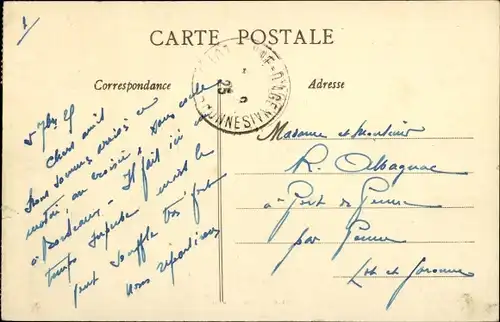 Ak Le Croisic Loire Atlantique, Vue generale prise au Mont Esprit