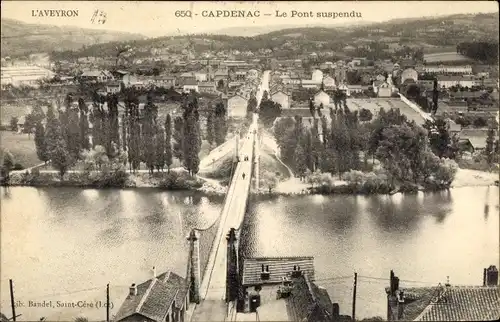 Ak Capdenac Lot, Le Pont suspendu