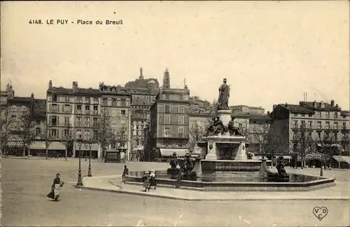 Ak Le Puy en Velay Haute Loire, Place du Breuil