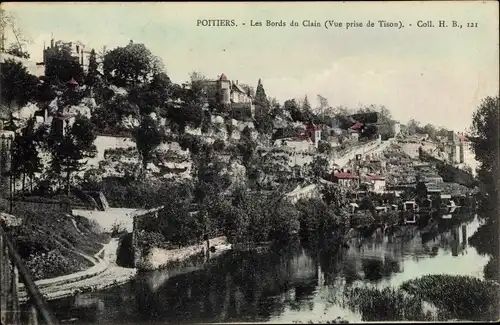 Ak Poitiers Vienne, Les Bords du Clain