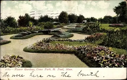 Ak Saint Paul Minnesota USA, Flower Garden's Como Park
