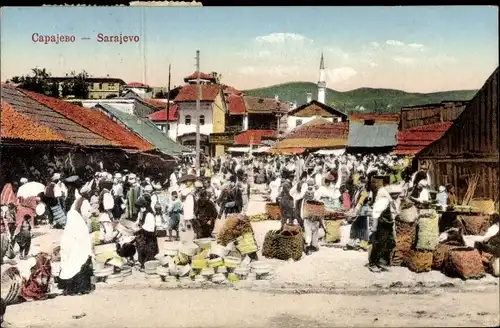 Ak Sarajevo Bosnien Herzegowina, Markt